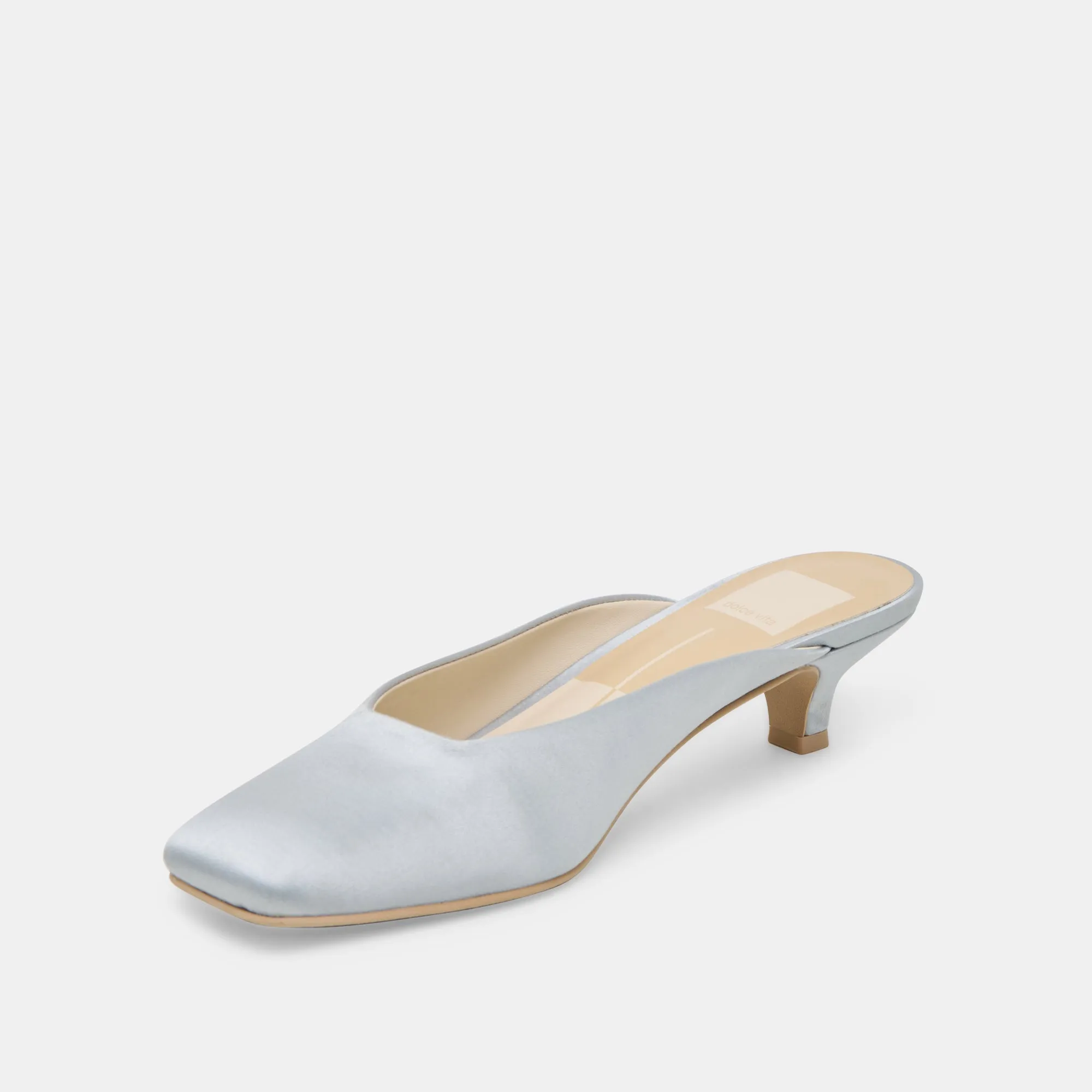 hypoallergenic Beach Spark UMARA HEELS LIGHT BLUE SATIN