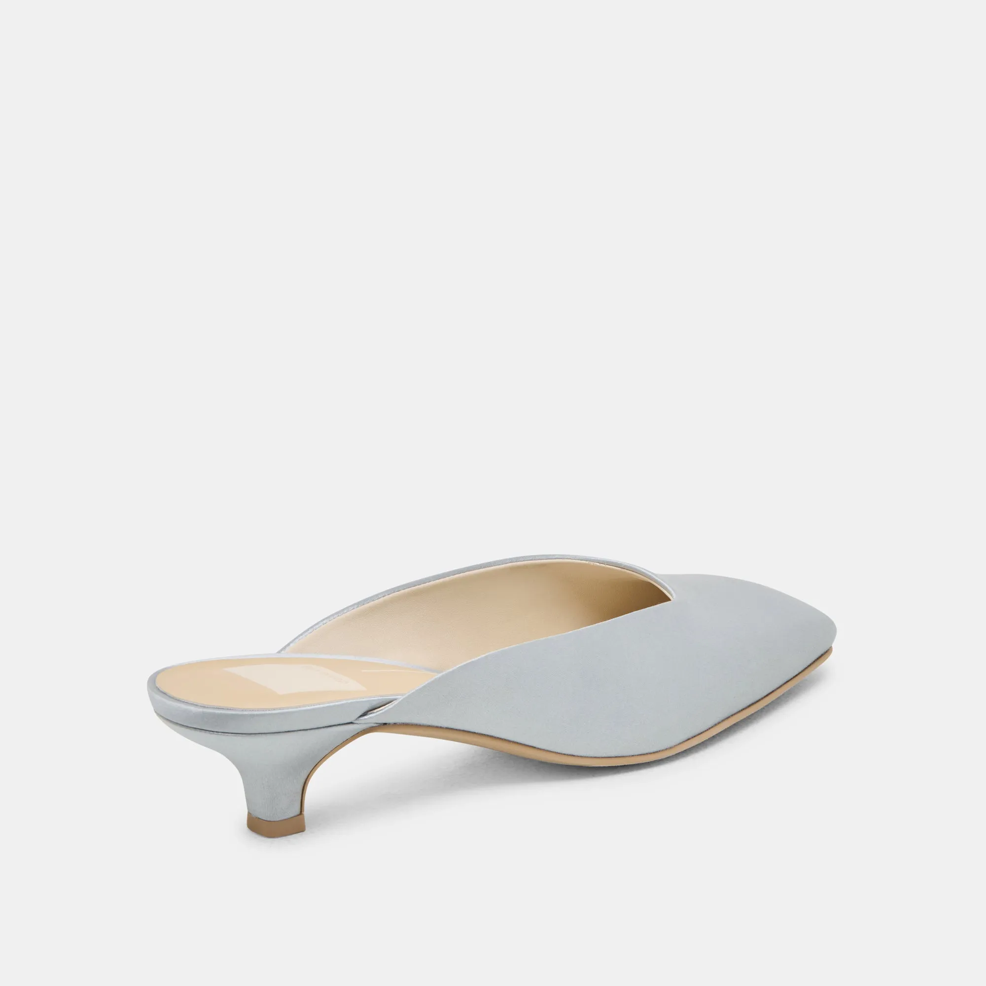 UMARA HEELS LIGHT BLUE SATIN Hot Pick Korean Glow