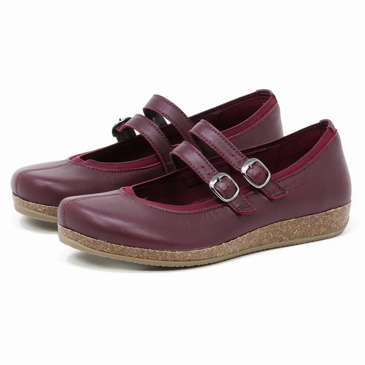 Regular Fit Women's Marielle Stretch Leather Mary-Jane