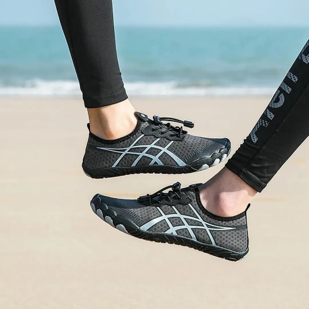 Unisex Cross-Trainer Barefoot Minimalist Shoes - Zero Drop Sole, Wide Toe Box Aqua Shoes for Swim, Beach, and Surf
