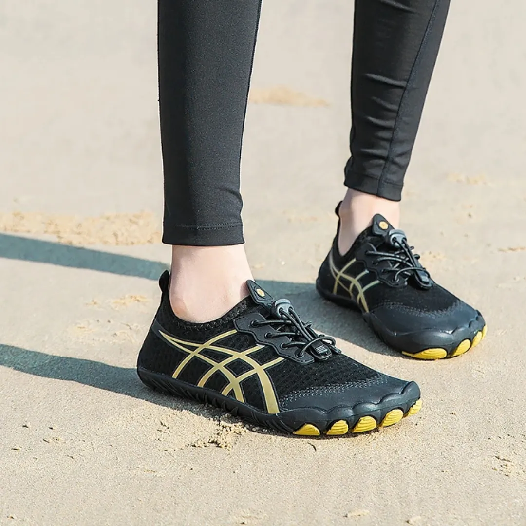 Unisex Cross-Trainer Barefoot Minimalist Shoes - Zero Drop Sole, Wide Toe Box Aqua Shoes for Swim, Beach, and Surf