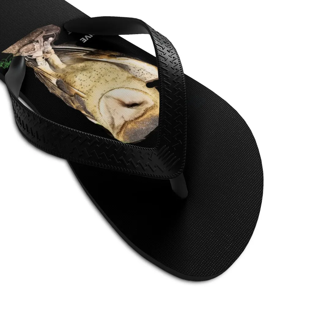 Unisex Flip-Flops  GIVE A HOOT