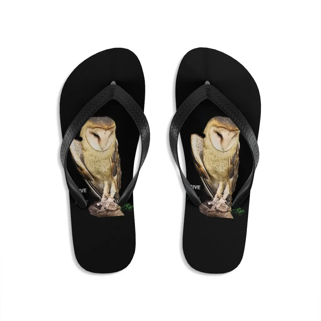 Unisex Flip-Flops  GIVE A HOOT