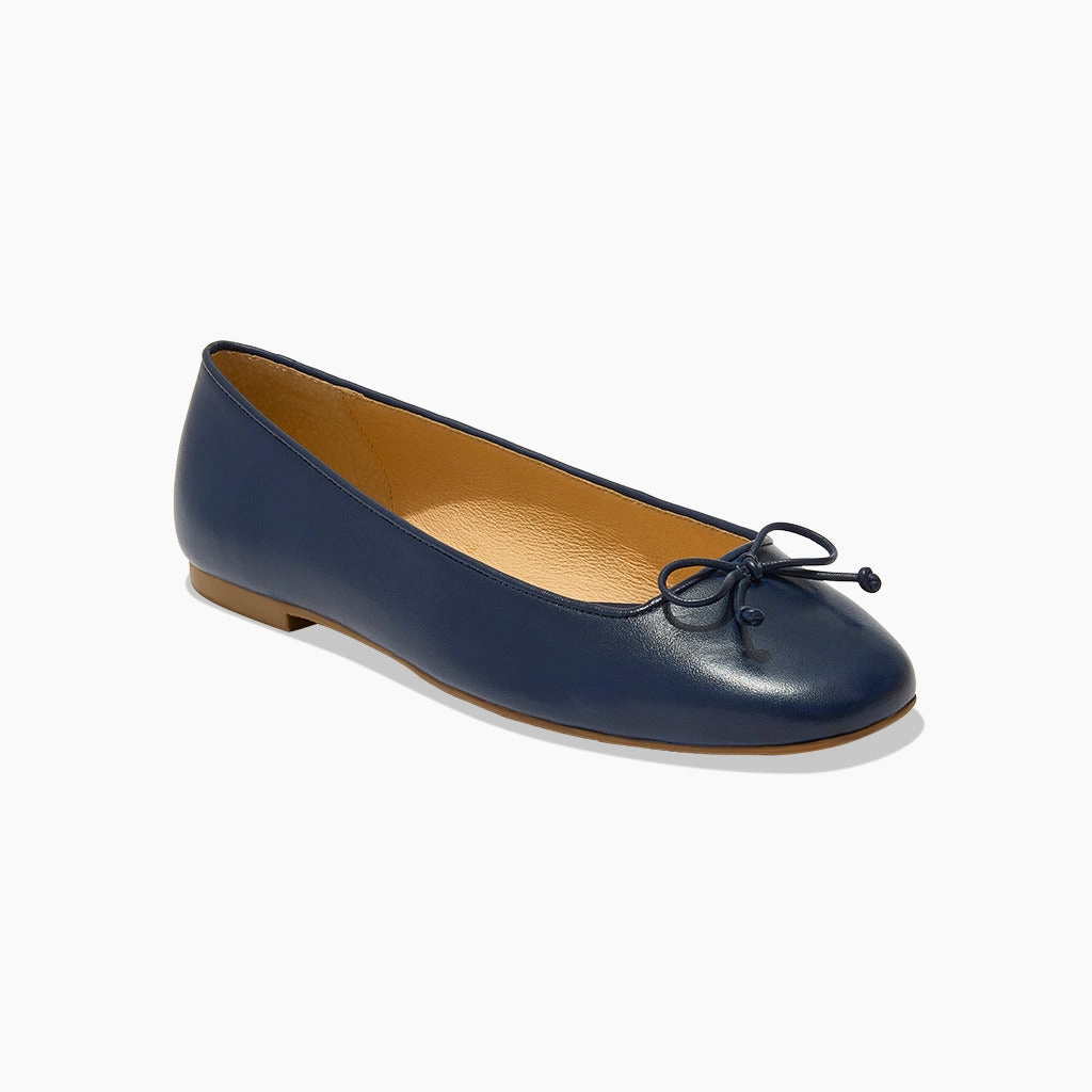 Kenlyn Leather Ballet Flat Port Glow Town Style