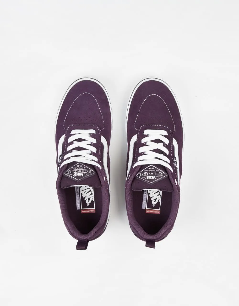 Vans Kyle Walker Skate Shoes - Blackberry Wine/True White