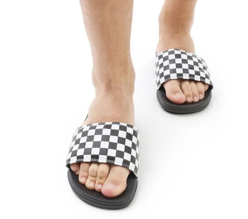Vans La Costa Slide-On - (Checkerboard) True White/Black