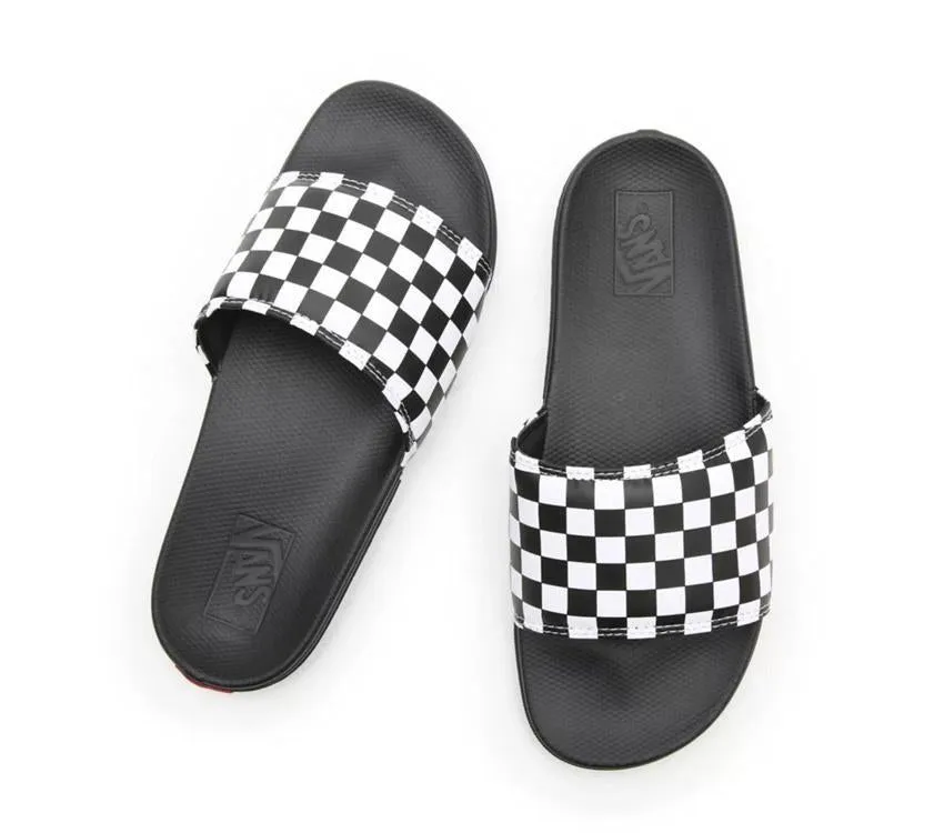 Vans La Costa Slide-On - (Checkerboard) True White/Black