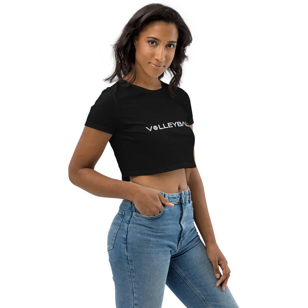 VBAmerica Volleyball Organic Crop Top