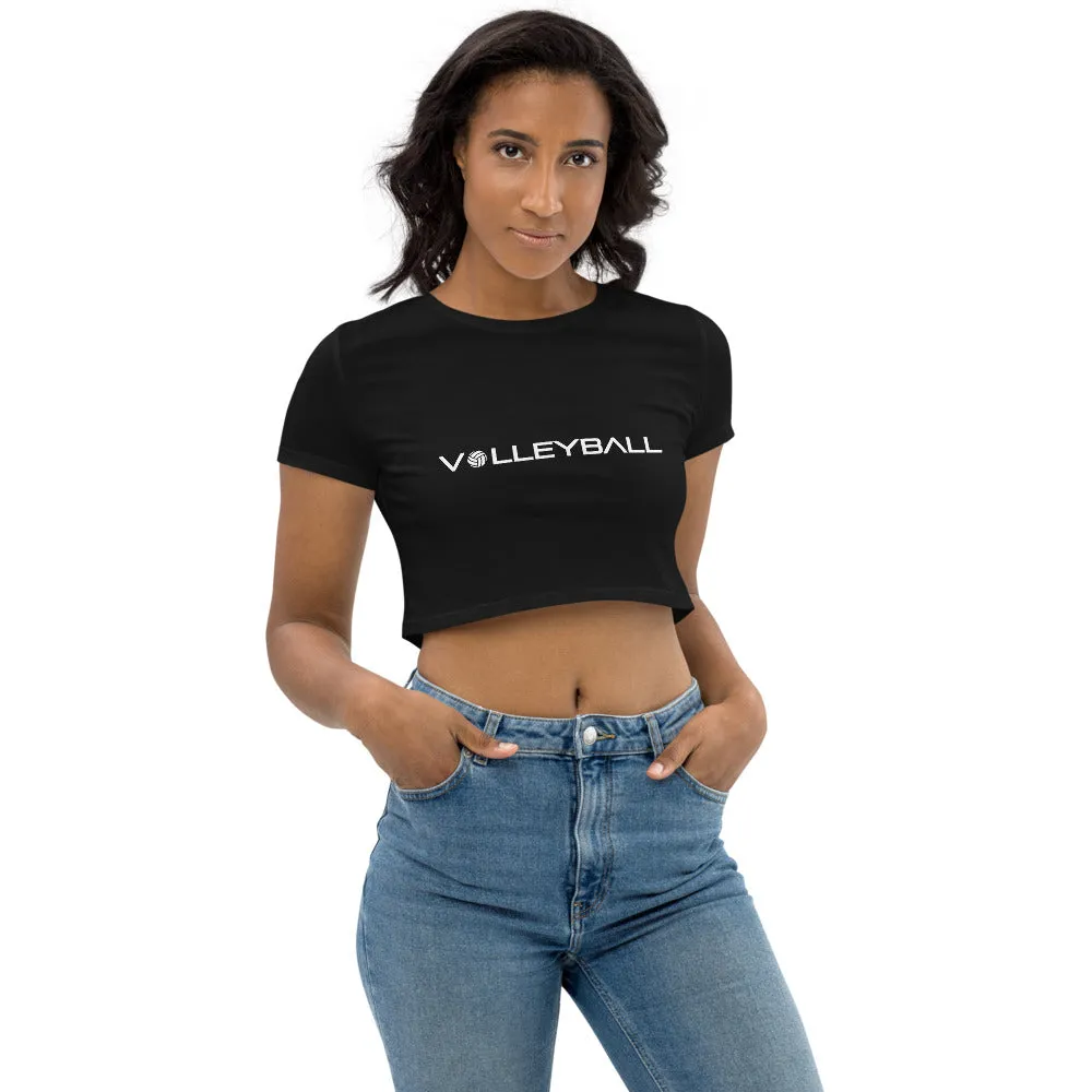 VBAmerica Volleyball Organic Crop Top