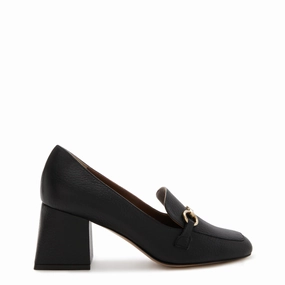 Vend?me Ambre black calfskin leather pumps Slip On Design