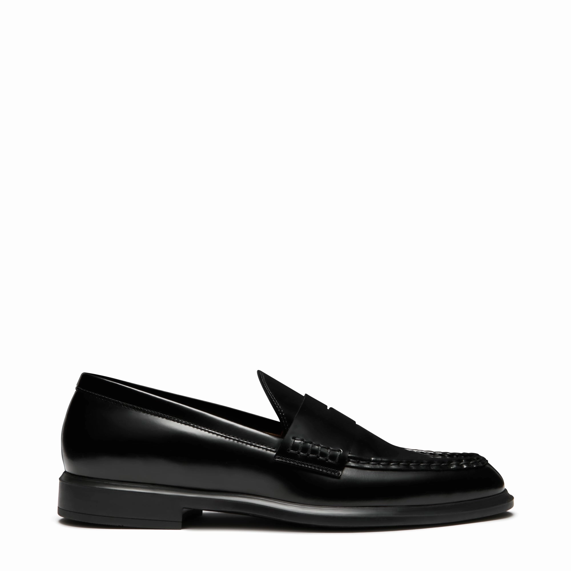 Vend?me Blandine black spazzolato leather loafers Free Power