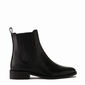 Vend?me Chey black calfskin leather chelsea boots lace up closure