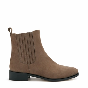 Vend?me Chey taupe suede chelsea boots martial artists' precision Footbed