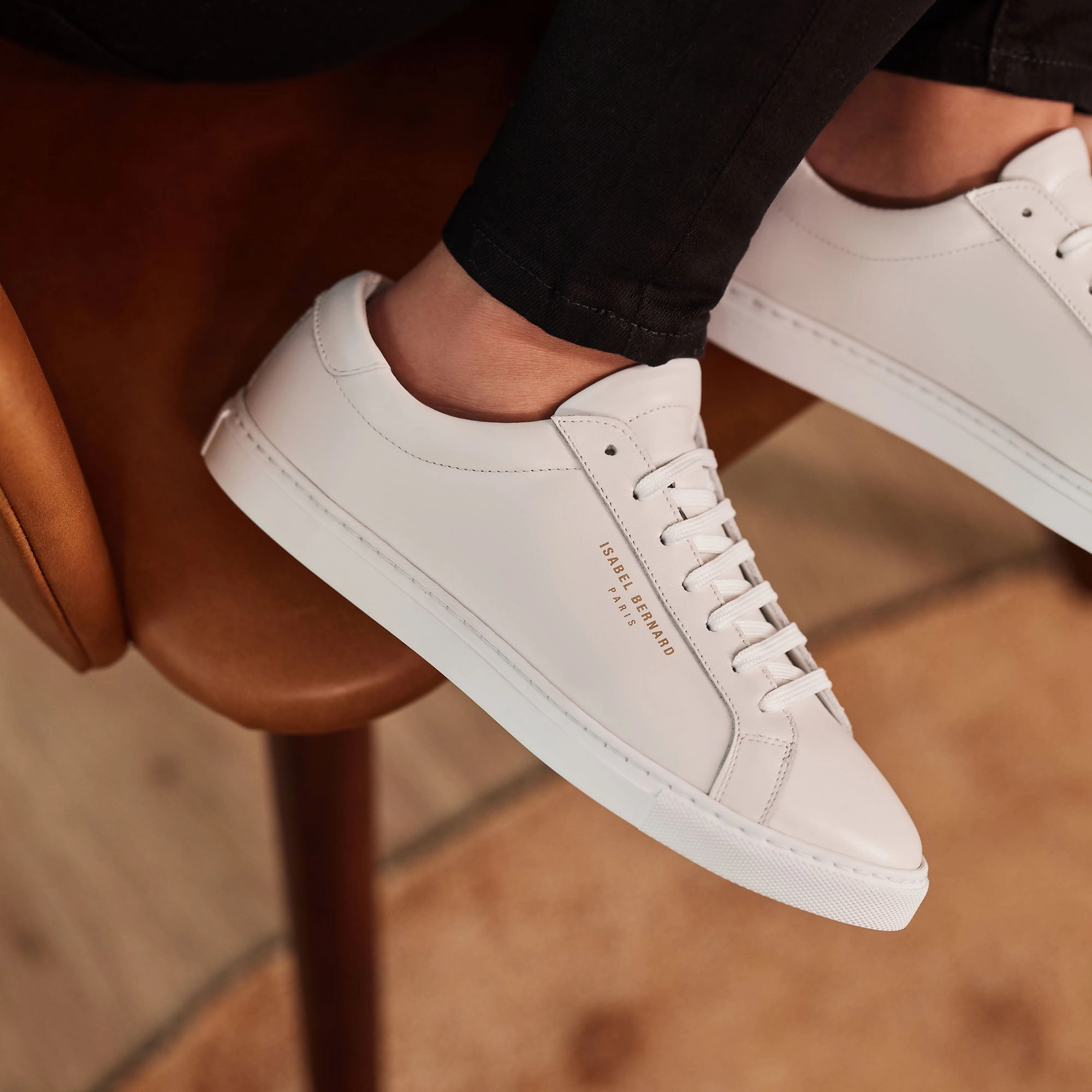 Vend?me Luce white calfskin leather sneakers helpful Low Profile Collar Padding