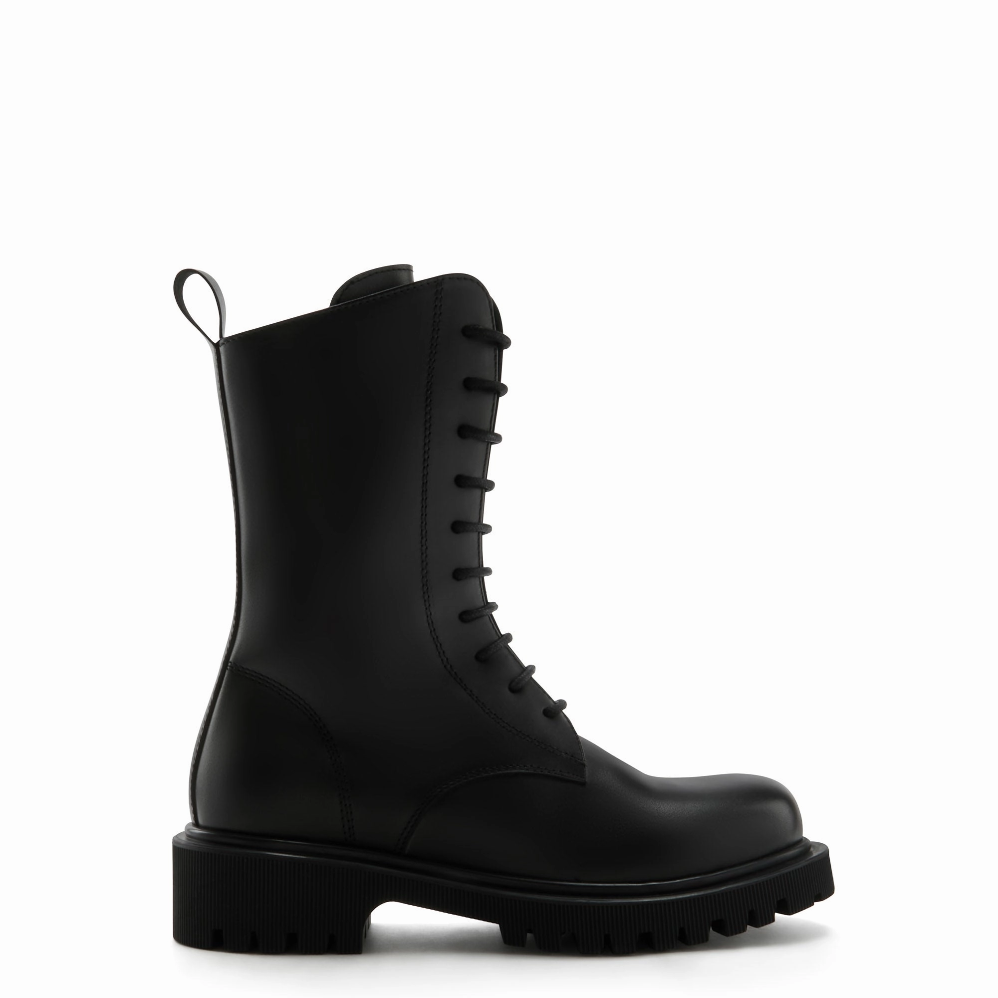 Vend?me Myrthe black calfskin leather lace up boots Barefoot Feel Design Orthopedic Friendly Design