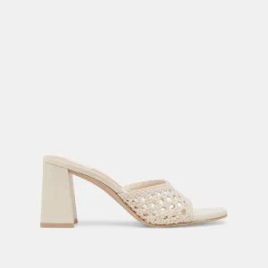 MARGOE HEELS CREME WOVEN STELLA Fall Spark