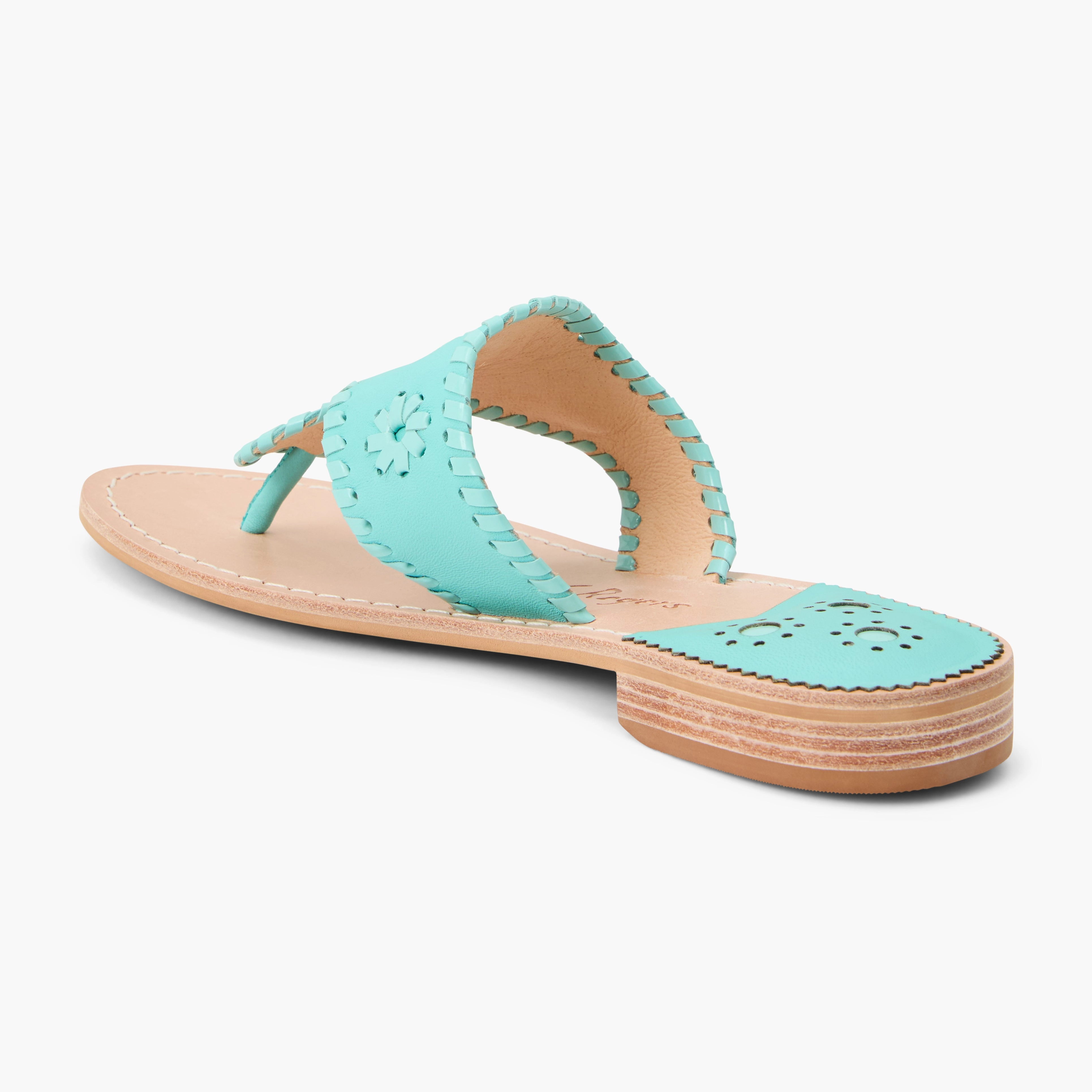 Jacks Leather Flat Sandal Step Smart