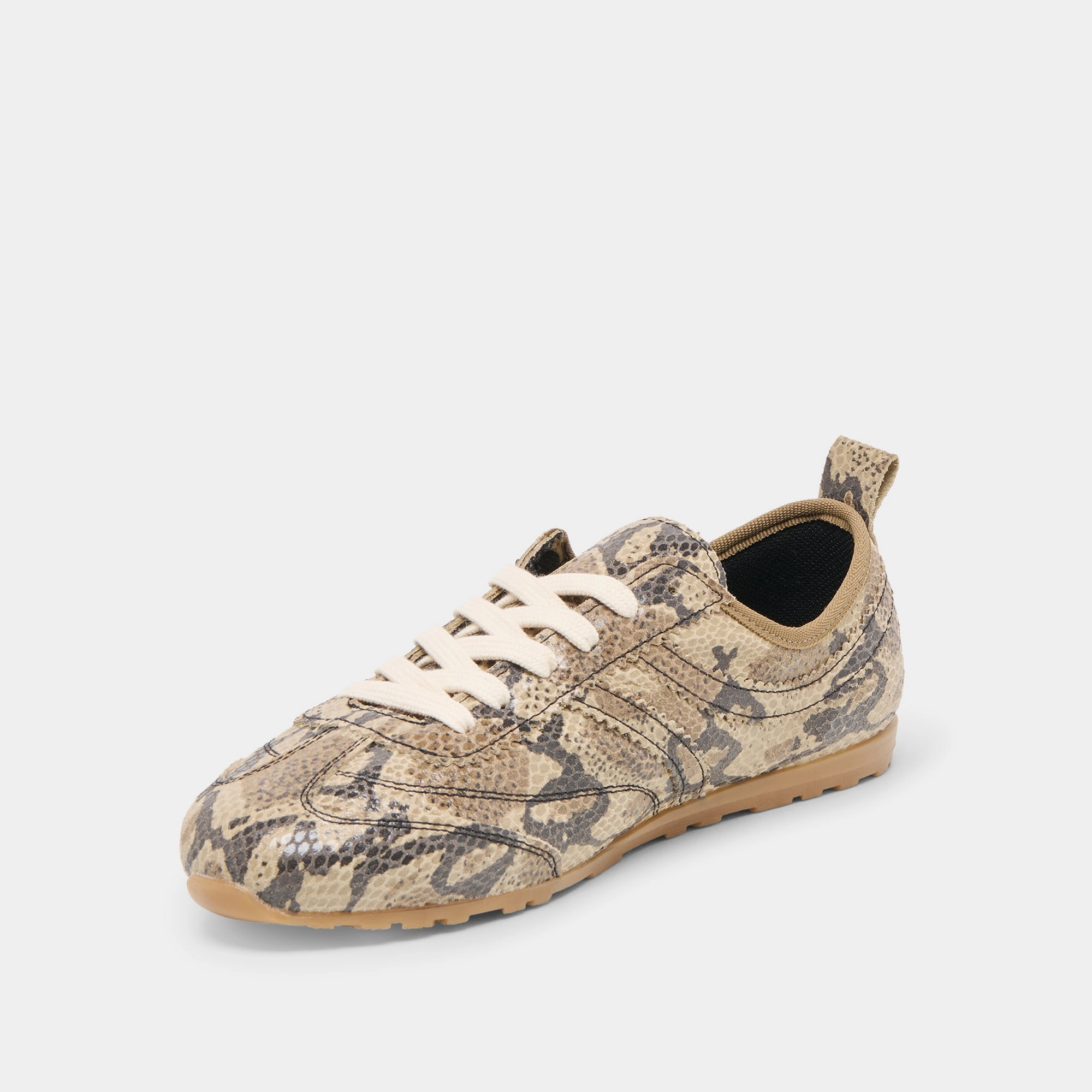 Zero Gravity Engineering Comfy Feel VIPER SNEAKERS SNAKE PRINT EMBOSSED LEATHER