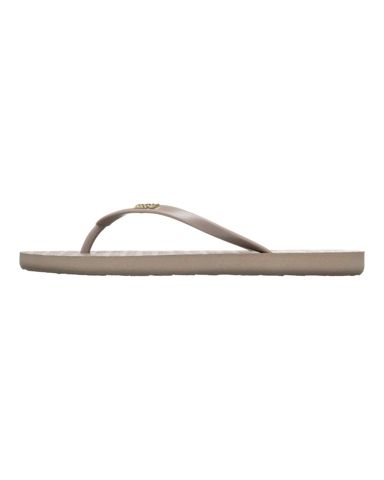 Viva Printed Flip Flops in Taupe