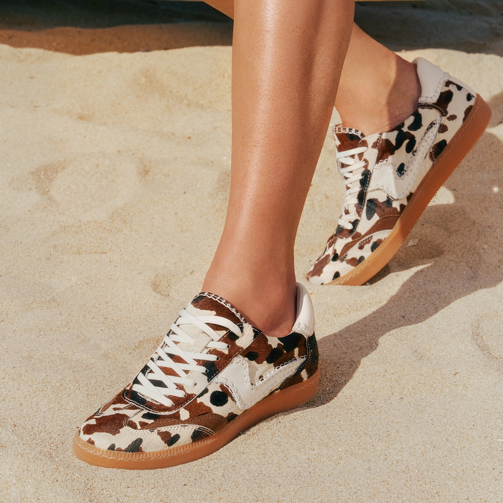 NOTICE STITCH SNEAKERS COCOA TAURUS CALF HAIR Rollbar Stabilizer Neutral Stride Engineering