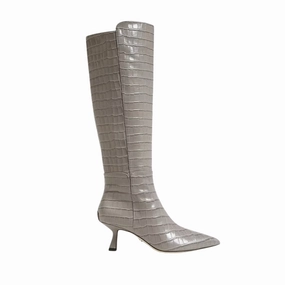 Taylin in Grey Croco Anti Skid Cold Weather