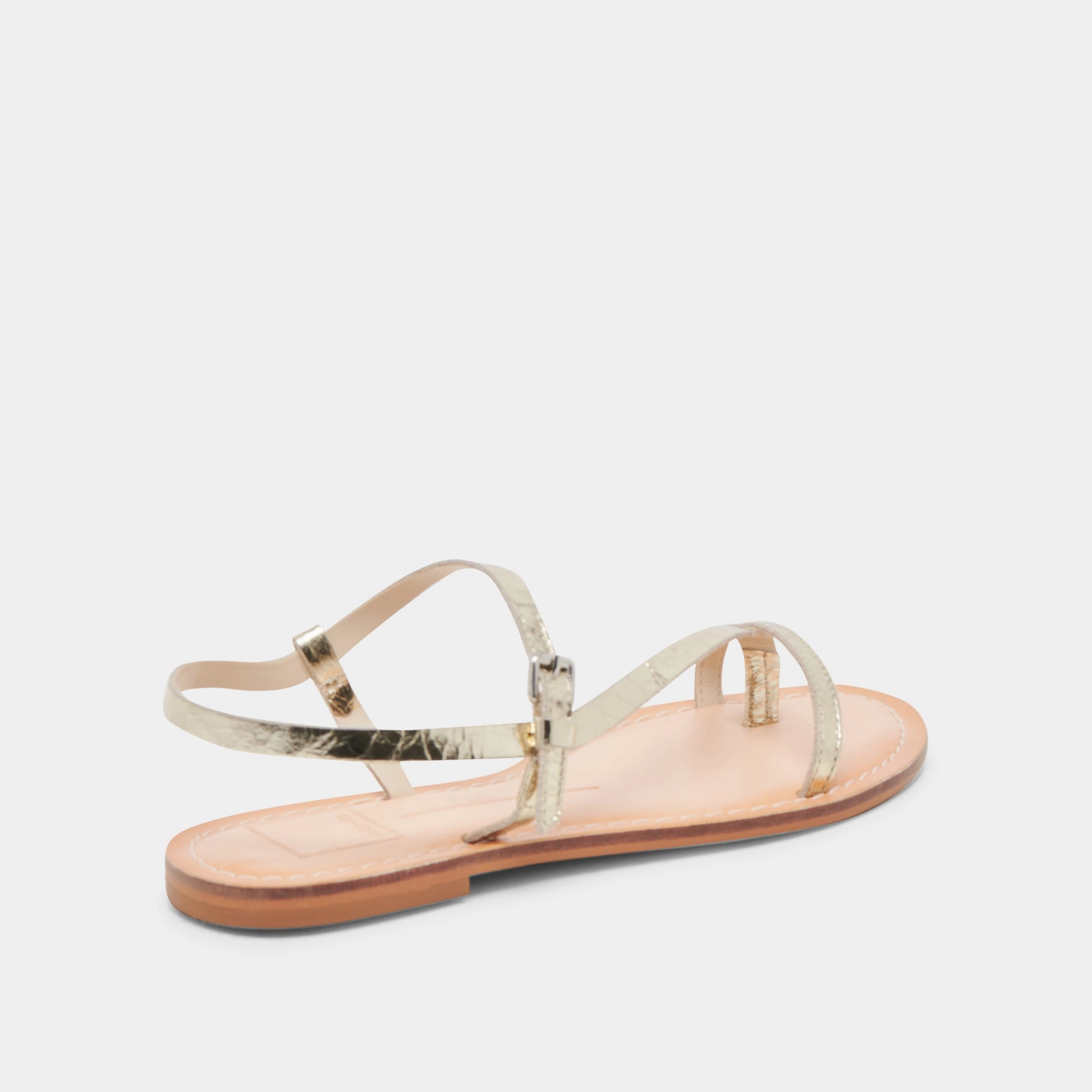 Low Weight WANDRE SANDALS GOLD DISTRESSED LEATHER
