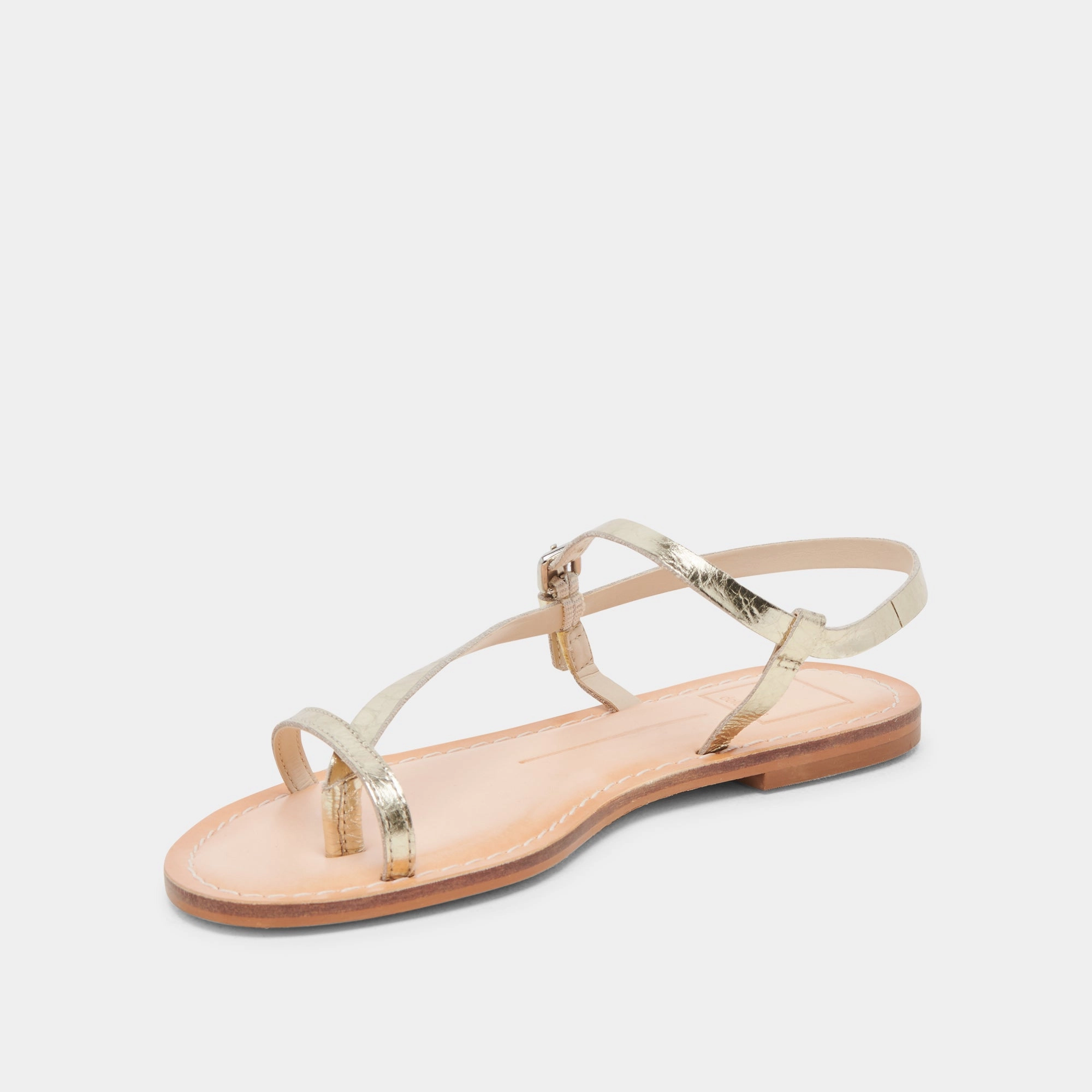 Low Weight Sidewalk Ready WANDRE SANDALS GOLD DISTRESSED LEATHER