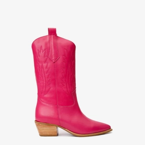 Matte The Togg Pink Leather Cowboy Women  Boot Final Sale!