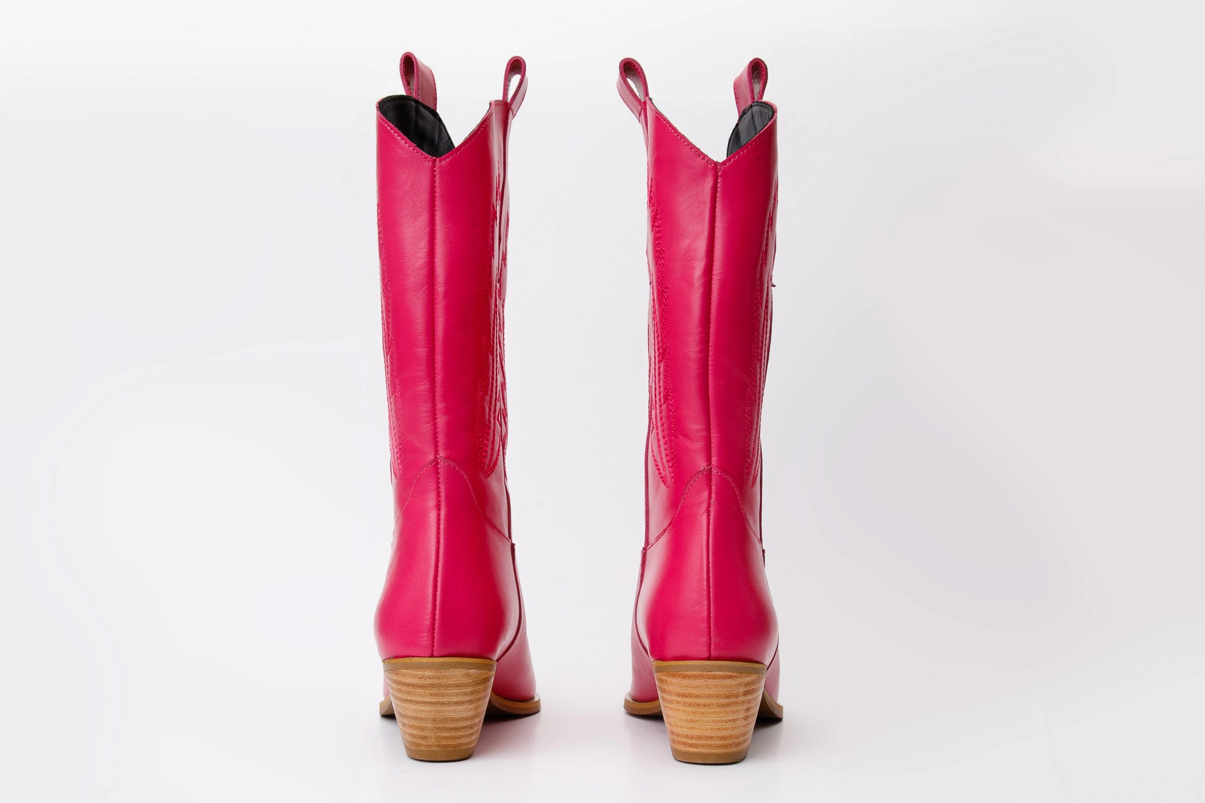Abrasion resistant Recycled Rubber Base The Togg Pink Leather Cowboy Women  Boot Final Sale!