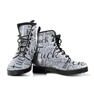 Wash Your Mouth Out With Soap Women's Vegan Leather Combat Boots