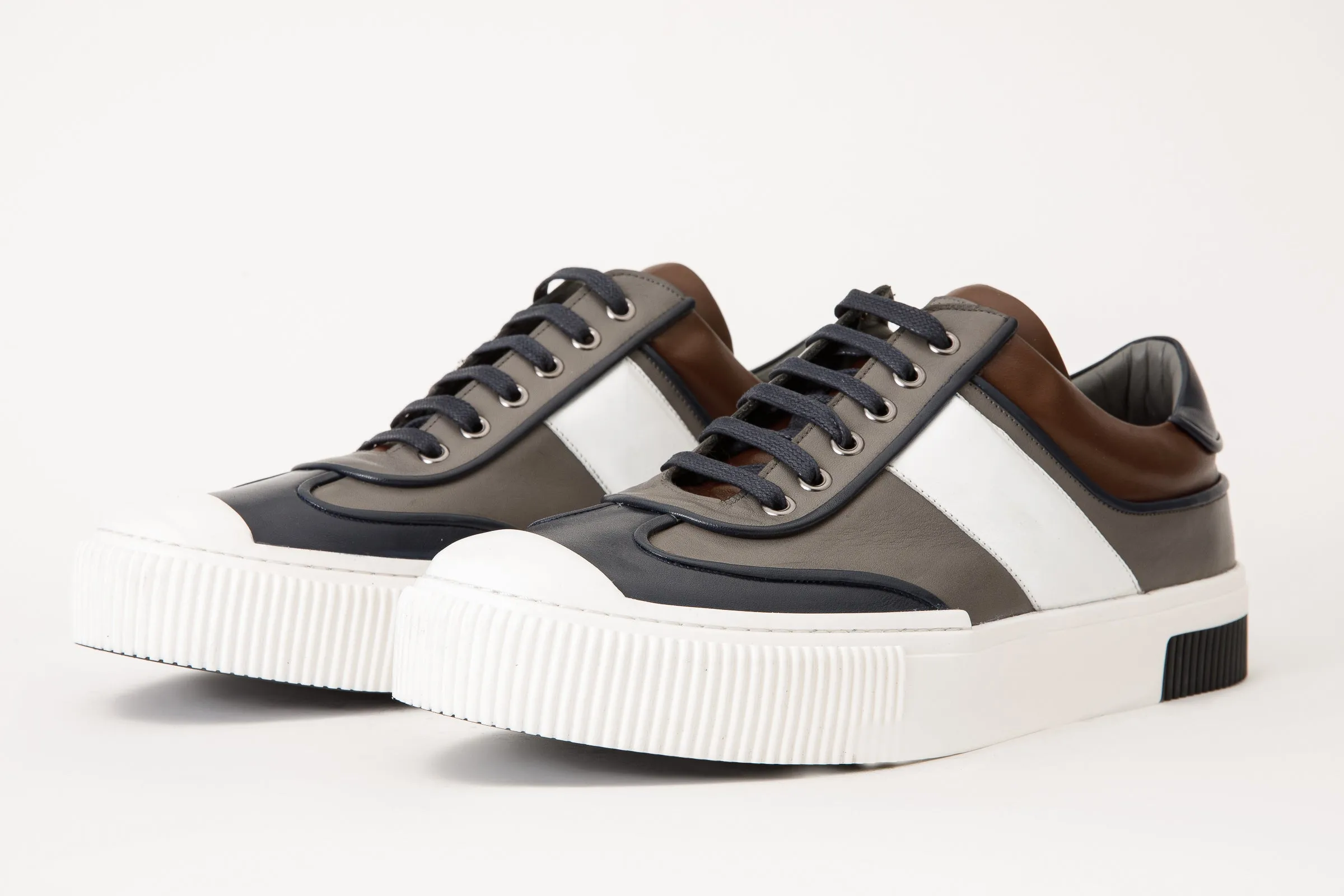 The Rom Multicolor Leather Men Sneaker Light cushion