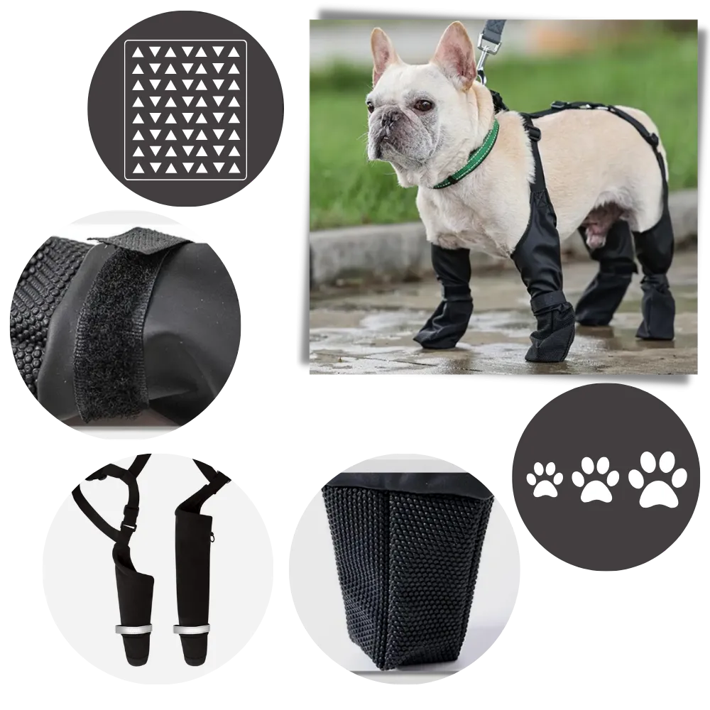 Waterproof Dog  Suspenders Boots