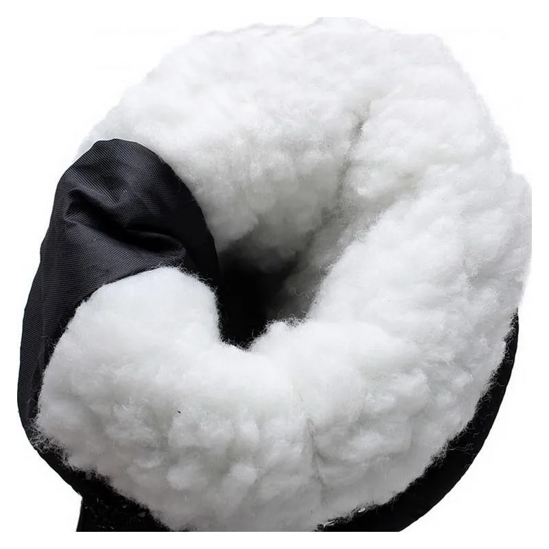 Waterproof plush lining snow boots anti-slip platform snow boots