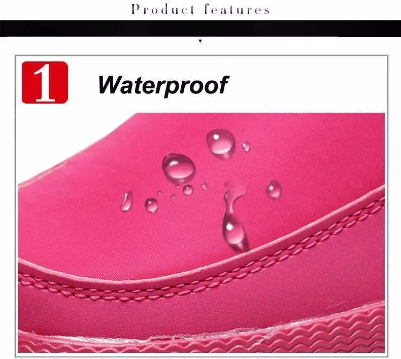 Waterproof plush lining snow boots anti-slip platform snow boots