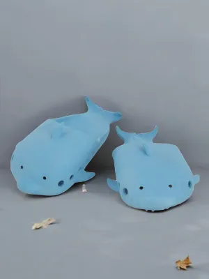 Whale-Themed Slides for Boys - Light Blue