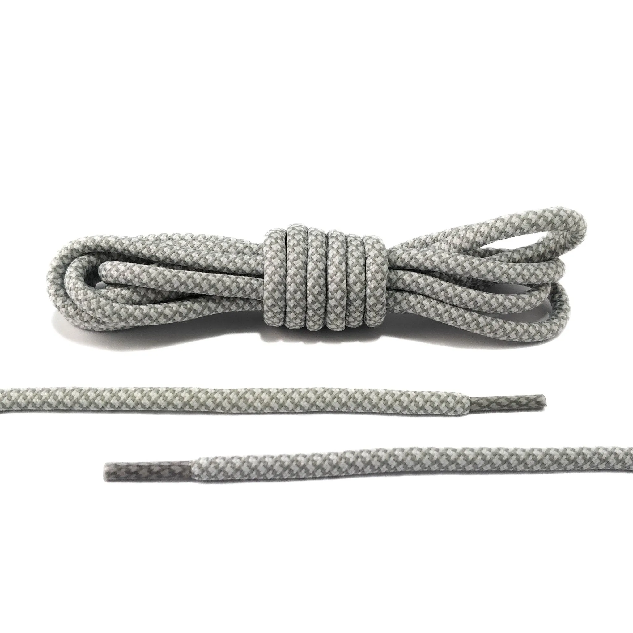 White and Grey Rope Laces