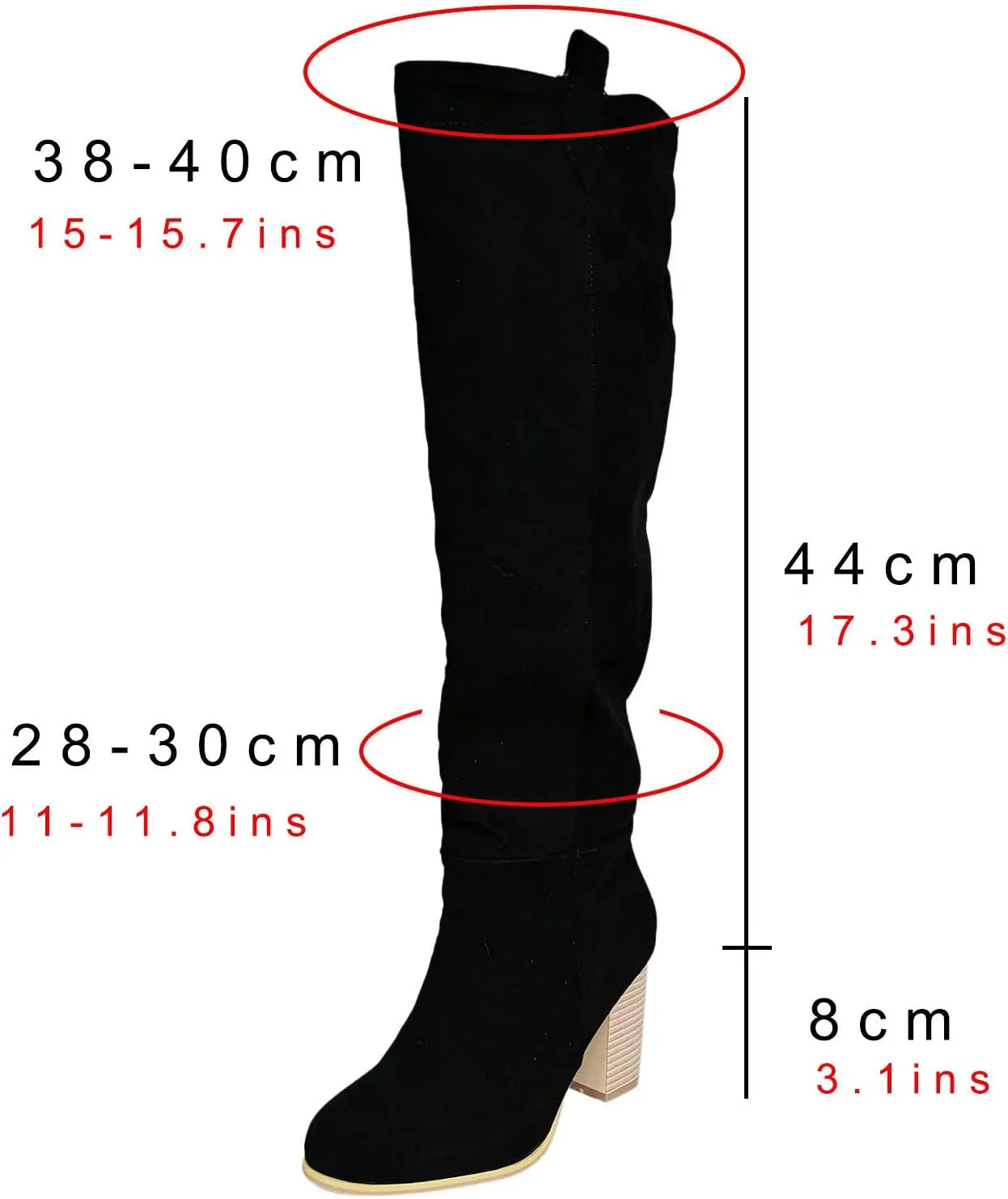 White Cowgirl Boots High Chunky Heeled Knee High Boots Pull On Pointed Suede Thigh High Boots Long Bootie