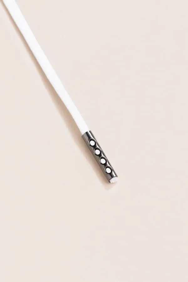 White | Round Waxed Shoelaces