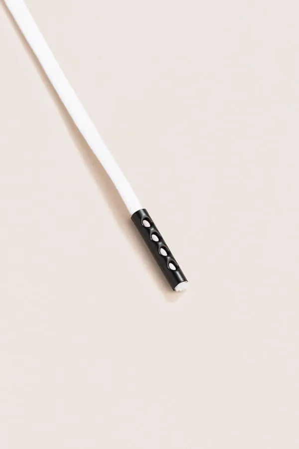 White | Round Waxed Shoelaces