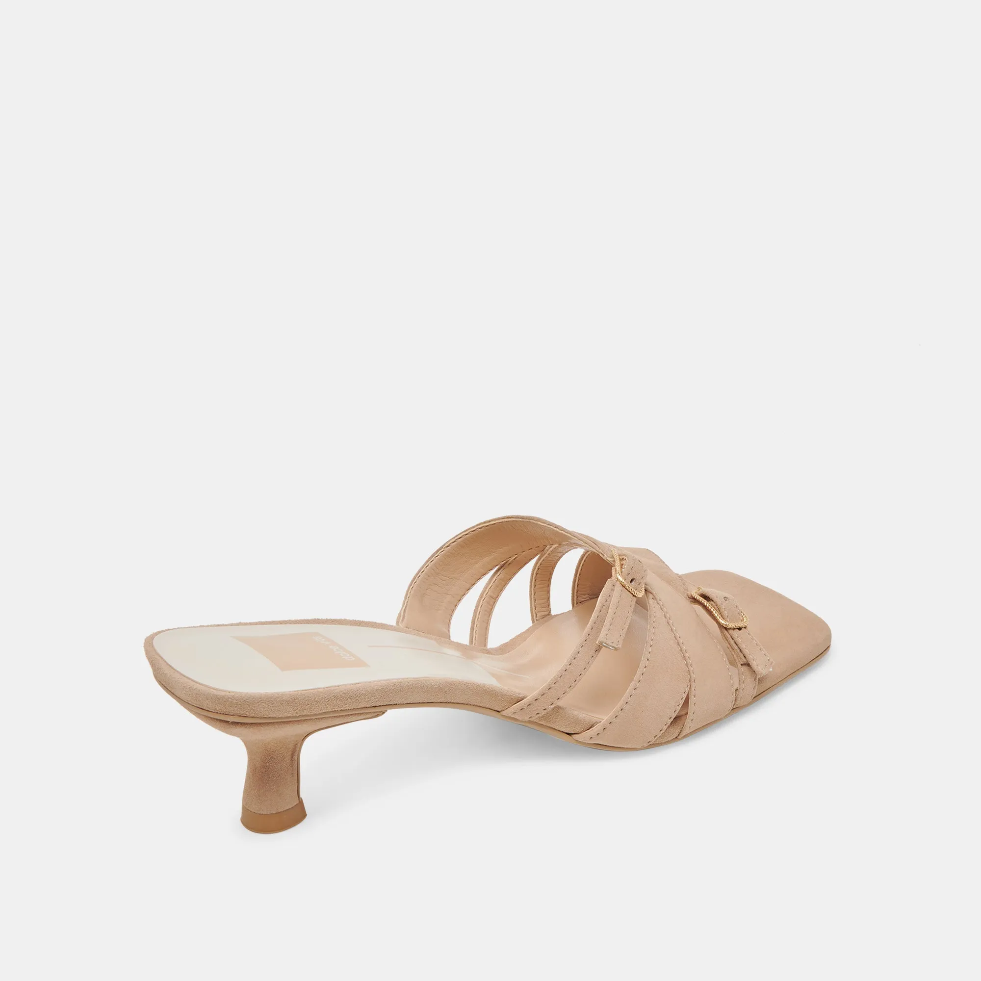 Effortless Glam BRYANT HEELS CAMEL SUEDE
