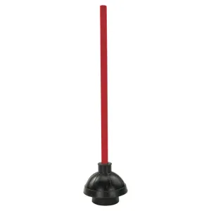 Winco Toilet Plunger with 19" Wood Handle - TP-300