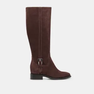 KILIAN H2O WIDE CALF BOOTS MAHOGANY SUEDE Memory Foam Insert