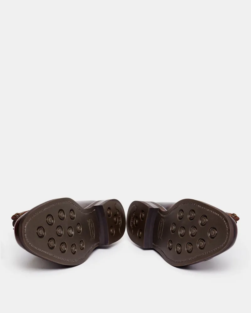 Museum Brown Leather and Brown Suede Balmoral Boot Insulated Trail Exploration