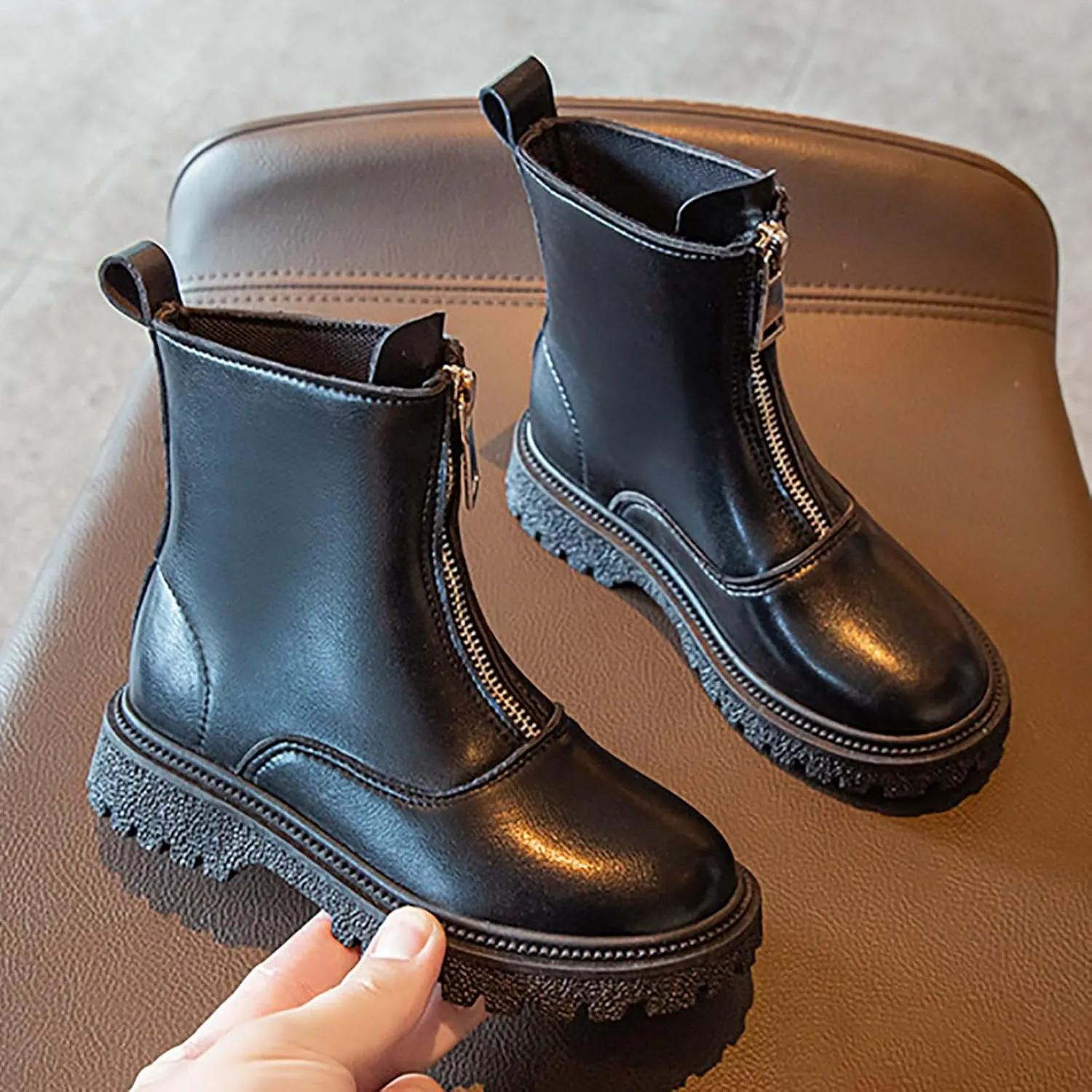 Winter Warm Hiking Snow Boots Fur Lined Waterproof Ankle Shoes Non-Slip Walking Shoes Outdoor Faux Fur Booties