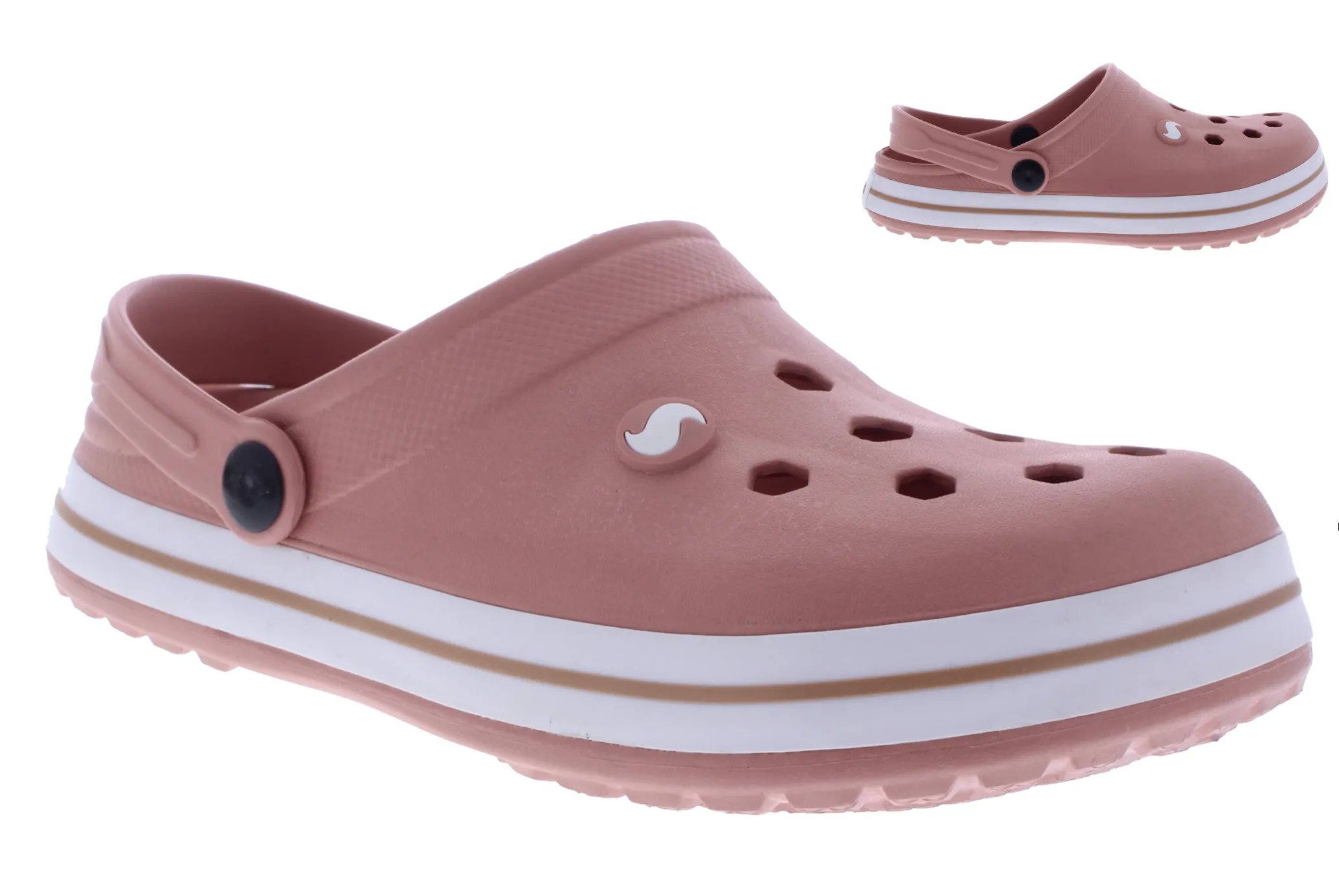 Women Clog with Stripe Band