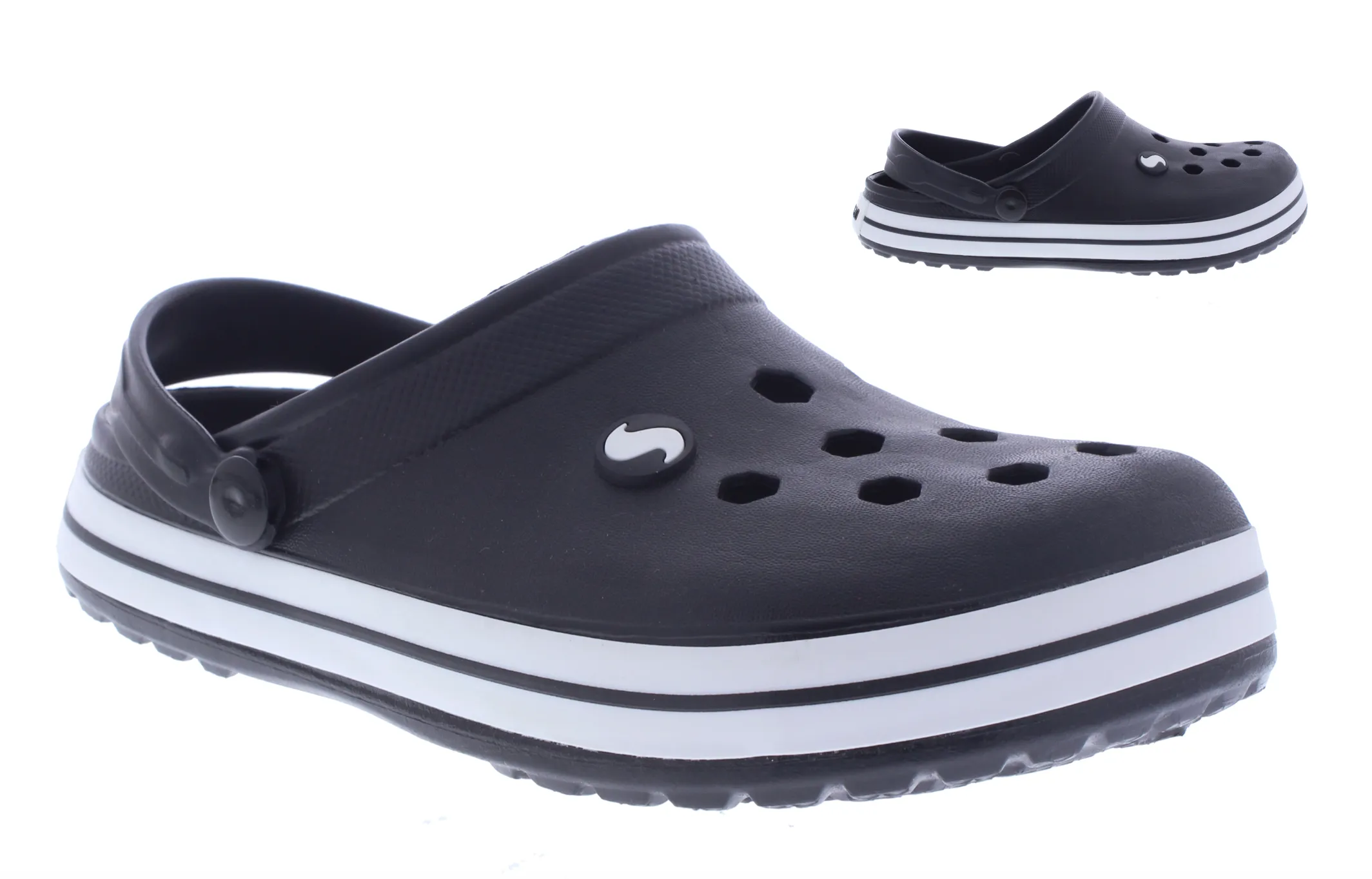 Women Clog with Stripe Band