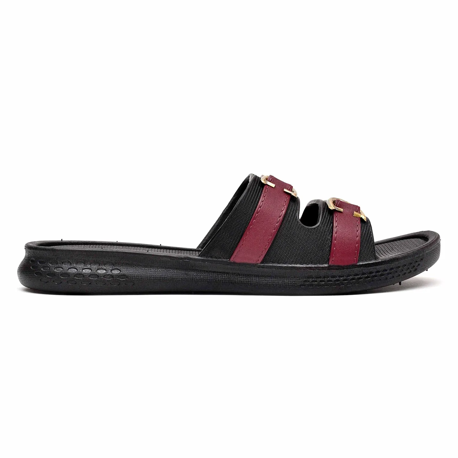 Women Double Buckled Slides