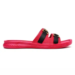 Women Double Buckled Slides