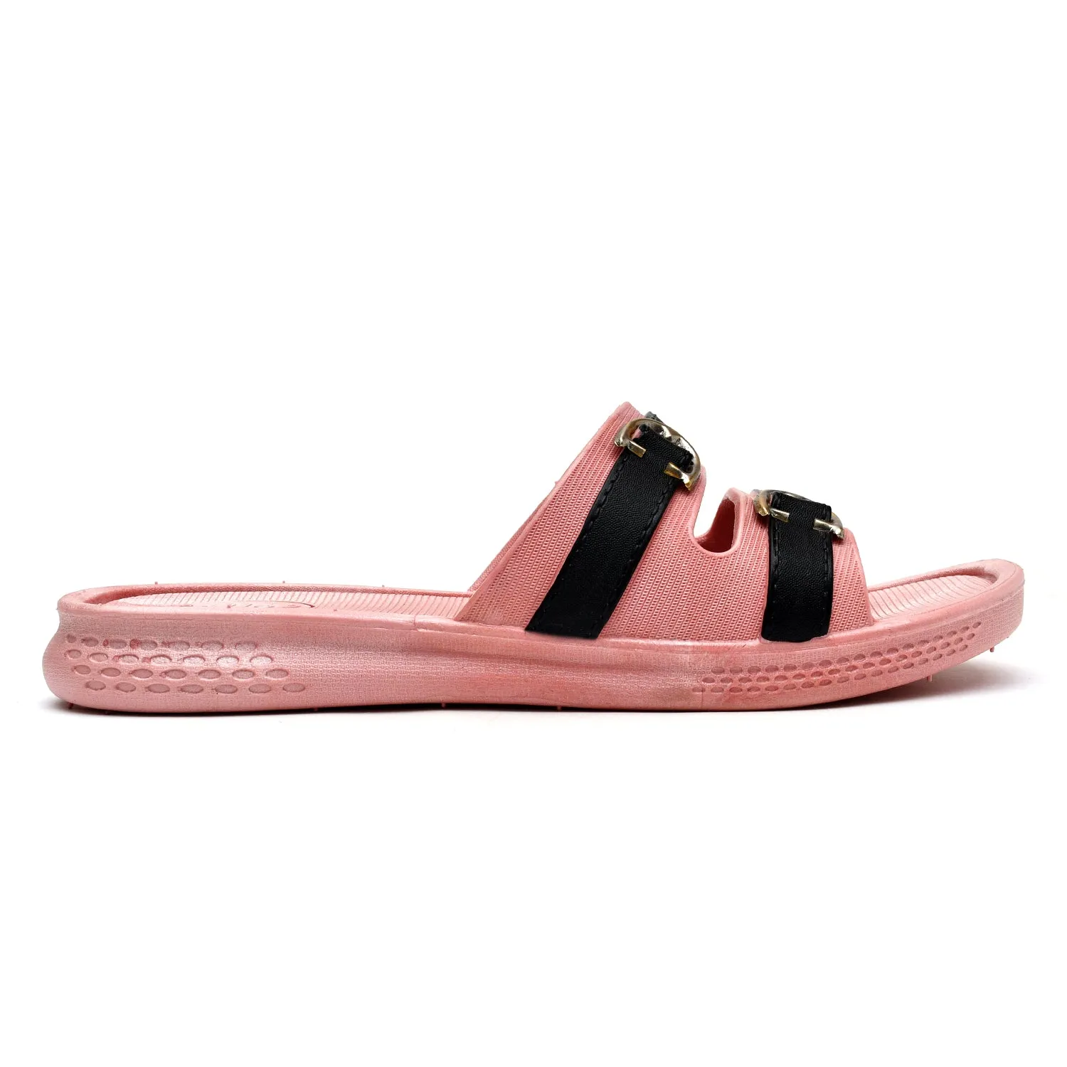 Women Double Buckled Slides