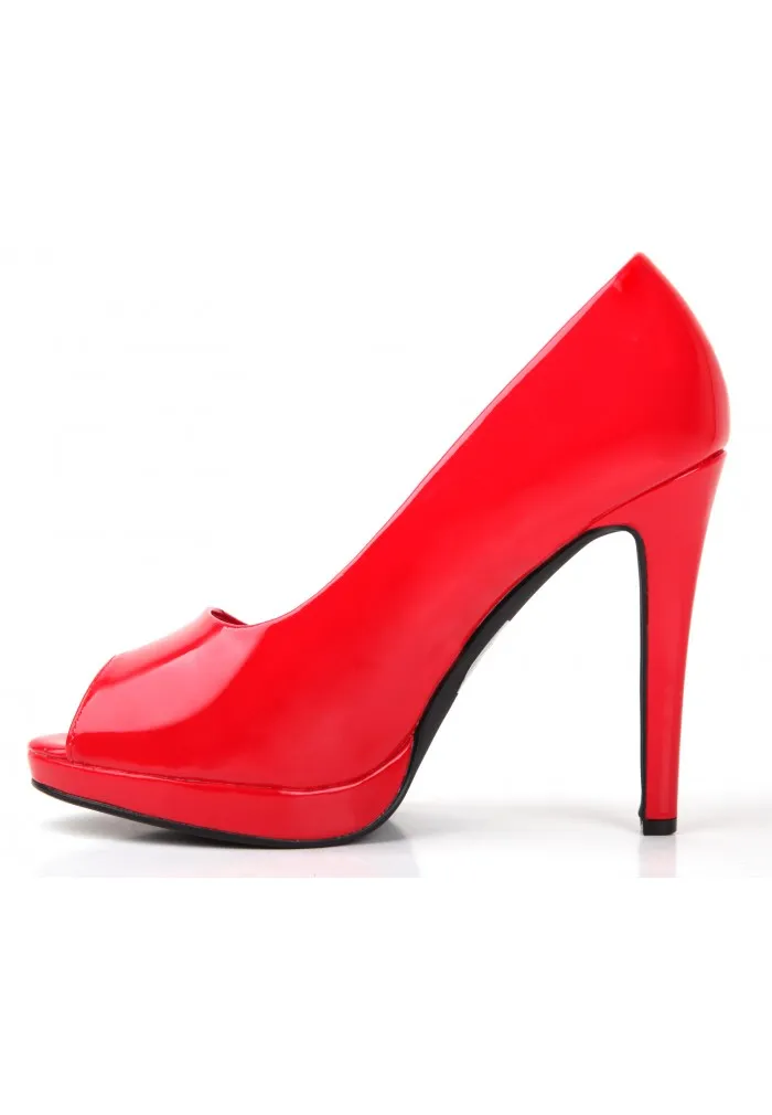 Women Drag Queen Cross Dresser HIGH Heel PEEP Toe Court Shoes